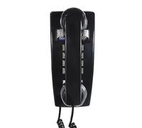 Wall Telephone, Corded Landline Phone for Home, Retro House Phone for Home/Office/Hotel/Telephone Booth, Solid Analog Desk/Wall Mountable Senior Phones (Black)