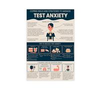 Wall Test Anxiety Coping Skills Strategies To Manage Reduce Tips Kids Teens Middle School High Testing Canvas Art Poster And Wall Art Picture Print Modern Family Bedroom Decor Posters 12x18inch(30x45c