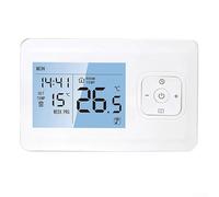 Wall Thermostat for Boiler and Water Floor Heating Systems with Manual and Automatic Modes, Weekly Programmable Timer, Child Safety Lock, and Accurate Temperature Regulation