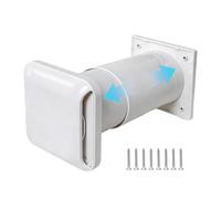 Wall Through Wall Ventilation Kit, Air Intake Kit Through the Wall - Air Intake Outlet for Home, Bathroom, Kitchen, Laundry Room, Garage, Basement, Attic and Attic