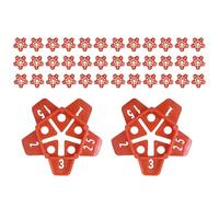 Wall Tile Leveling Tool | 50 Pcs Multi-purpose Positioning Spacers, Building Tools for Floors, for Walls, Bathrooms and Living Rooms