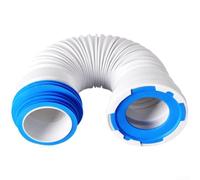 Wall Toilet Connection Set Flexible for Geberit Pipe 152.426.46.1 with Sound Insulation D90/110 mm 180 mm Length White (D)