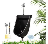 Wall Toilet | Flush Function Urine Separator | Men's Urinal,for Outdoor, Home, Dorm, Garden, RV, Apartment, Dad, Boyfriend