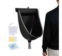 Wall Toilet - Mounted Toilet Separator | PP with Flush System, Compact Waterless Fixture, Easy Install for Home Dorm Garden RV Apartment Dad Boyfriend Grandpa