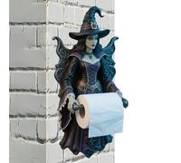 Wall Toilet Paper Holder,Witch Toilet Roll Holder | Tissue Organizer Storage Accessories Figurine Decoration for Rv Halloween Restroom Shower Men Women