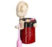 Wall Toothbrush Holder - Magnetic Wall Organizer with Toothbrush Holder and Cups for Bathroom | for Bathrooms Mirror Travel Desk Home Work School Apartment Room Decoration