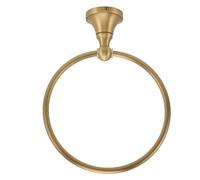 Wall Towel Ring, Brushed Brass Towel Rail, Heavy Antique Brass Towel Rail for Bathroom Accessories