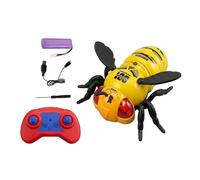 Wall Track Toy - Rechargeable Ceiling Climbing Toy Remote Control Vehicle With LED Bee Eyes Rotating Suction Wheel Handle Indoor Outdoor Party | Gadget Amusan