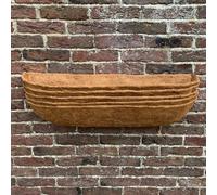 Selections Preformed Coco Liner Extra Deep for Garden Wall Basket Hayrack Trough Planter (75cm / 30 Inch) - Pack of 5