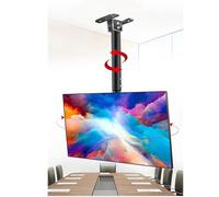 Wall TV Mount Bracket, Ceiling TV Mount, Adjustable Height Telescoping Ceiling TV Bracket, Fits 37-85inch LCD Flat Screen TVs, Metal Expansion Screw Fixing,One Color-37-85in tv