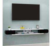 Wall TV Stand,Floating TV Stand Wall Mounted Console - Modern Audio-Video Shelving Unit, Simple Under TV Storage Cabinet for Living Room, Whiteboard Finish, 140x2 cm