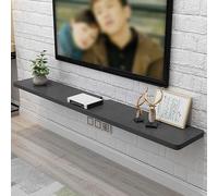 Wall TV Stand,Modern Wooden Floating TV Cabinet - Wall-Mounted TV Shelf with Storage for Living Room & Bedroom - Stylish Home Entertainment Organizer