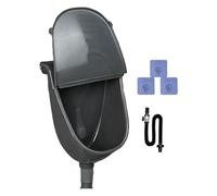 Wall Urinal for Men, Bathroom Washout Urinal with Cover, Spill Proof Flushing Urine Diverter with Hose Bathroom Toilet for Vehicle Home Yard Dorm