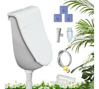 Wall Urinal for Men, Mounted Commercial Toilet, Spill-Proof Flushing System, Removable Lid Design, Hose Connection,Wall Mounted Toilet Odorless Urine Separator with Lid for Home Motorhome Boy Me
