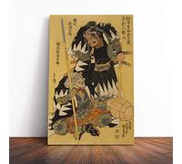 Wall Utagawa Toyokuni Vintage Japanese Oriental Art (8) Canvas Print | Gallery Wrapped 30mm Frame Wall Art | 30x20 inches | Ready to Hang | Asian Picture | Living Room Bedroom Lounge Office