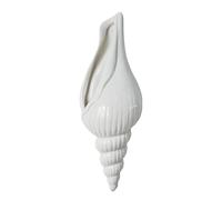Wall Vase - Wall Mounted Flower Vase | 3D Conch Vase Wall Mounted Modern Ceramic Decoration for Bedroom Kitchen Bathroom Dining Room Workplace Interior Nautical Beach Theme Home Art Sku