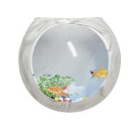 Wall Vases - Silicone Globe Flower Pot Holder | Clear Terrarium Vase Wall Mount Bowl | Strong Adhesive Planter with Air Plant Decoration | Compact Vertical Display Vase for Living Room |