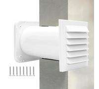 Wall Ventilation Kit With Wall Feed And Drains,Set For The Wall Feeding Of Drainage And Ventilation Air Supply | Air Flow Ventilation Kit | For Workshop Attic Basement Garage Washroom Kitchen