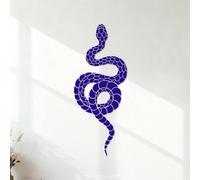 Wall Vinyl Sticker Decor Abstract Animal Snake Ethnic Style 32x79.6cm Art Decoration DarkBlue