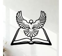 Wall Vinyl Sticker Decor Animals and Birds Ledger Bible White Dove Holy Spirit 42x49.9cm Tattoo Culture Black