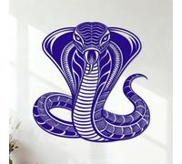 Wall Vinyl Sticker Decor Cobra Snake Silhouette 35x35.9cm Multi Color Selection DarkBlue