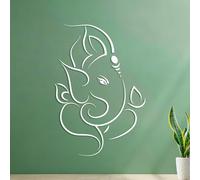 Wall Vinyl Sticker Decor Hinduism Hindu Abstract God Ganesha Elephant 35x50.8cm Multi Color Selection White