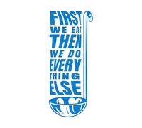 Wall Vinyl Sticker Decor Kitchen Frame in Retro Style 42x101.9cm Can Modify and add Information Blue