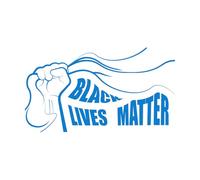 Wall Vinyl Sticker Decor Protest Poster Reads Life Matters 54.4x96.6cm Can Modify and add Information Blue