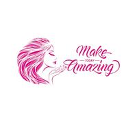 Wall Vinyl Sticker Decor Quote Make Today Amazing Beauty Salon 50.4x109.3cm Multiple Size Options Rosered