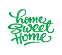 Wall Vinyl Sticker Decor Quotes Words Inspire Message Home Sweet Home 51x63.8cm Tattoo Culture Green
