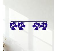 Wall Vinyl Sticker Decor Soffits Stage Light Movie Illumination 36.4x152.9cm Waterproof DarkBlue