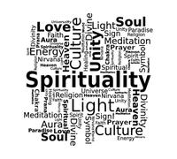 Wall Vinyl Sticker Decor Word Cloud Spirituality Culture Energy Soul 36x37.1cm Car Body Decoration Black