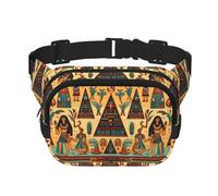 Wall Wallpaper Printed fashionable waist bag, unisex messenger bag, fashionable travel waist bag