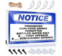 Wall Wedding Cool Wall Decor | Notice Prohibited Gum Food Drinks Permitted Bottleds Unique Decorative Wall Art Ready To Hang For Entrance(30X40CM)