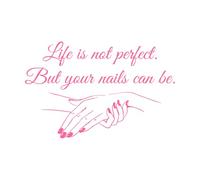 Wall Window Decal Sticker Nail Salon Quote Nails Nail Art Polish Manicure Pedicure Beauty Salon Vinyl Wall Stickers Poster Extra Large - 67x105cm