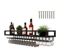 Wall Wine Bottle Holder d Black Iron Double Hook Design Space Saving 60 80 100 120 150 cm High Load Capaci Suspended Wine s Holder Slish Home Decor