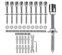 Wall Wire Trellis Kit for Climbing Plants Up to 150kg Support, Adjustable Wall Distance to Avoid Damage during Growth (1)