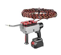 Wall Wiring Machine, Electric Wire Drawing Machine Pipe Threading Battery Powered Brushless Motor Good Compatibility 40m/min for Home Decoration,for Conduit, Walls(15m,One Battery)