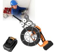 Wall Wiring Machine for Cable Installation, High-Speed Motor with Rechargeable Battery, Includes 30m Cable for Running Wires Through Walls