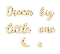 Wall Wooden Letter, Wooden Letters for Wall Decoration, Modern Big Dream Wall Sign for Children's Room, Baby Room Decoration, Adorable Gallery Art for Birthday, Children's Day, Easter