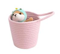 Wall Woven Basket Hand-Woven Storage Basket - Cotton Rope Organizer Bin, Hand-Woven Kitchen Baskets for Storing Fruit, Vegetables, Toiletries and PE