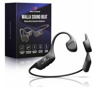 WALLA SOUND Beat Bone Conduction Headphones - Bluetooth Wireless Open-Ear Design for Ambient Awareness, Built-in 32GB MP3 Storage, IPX8 Waterproof, Ultra-Lightweight 30g, Flexible Neckband