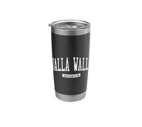 Walla Walla Washington WA JS03 College University Style Stainless Steel Insulated Tumbler