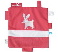 Wallaboo Cerise and Friends Security Blankets, 9 x 9 inch, Cuddly Toy, Poppy Red