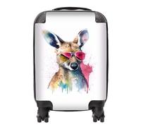 Wallaby in Pink Glasses Suitcase - Lightweight Hard Case, TSA Lock, 4 Spinner Wheels