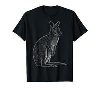 Wallaby Wildlife Motif T-Shirt