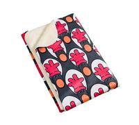 Wallace And Gromit Fleece Feathers Mcgraw Blanket Black/red (One Size)