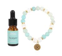 Wallace & Green Abundance Lava Bracelet with Aromatherapy Oil | Anxiety Gifts for Women - Crystal Bracelet - Anxiety Bracelet - Healing Bracelet for Women - Aromatherapy Gift for Women - Stress Relief