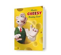WALLACE & GROMIT BIRTHDAY CARD 'ANOTHER CHEESY BIRTHDAY CARD'
