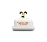 Half Moon Bay Wallace and Gromit Ceramic Butter Dish | Butter Dish with Lid Ceramic | Wallace and Gromit Gifts & Wallace and Gromit Merchandise | Ceramic Butter Dish with Lid Featuring Gromit